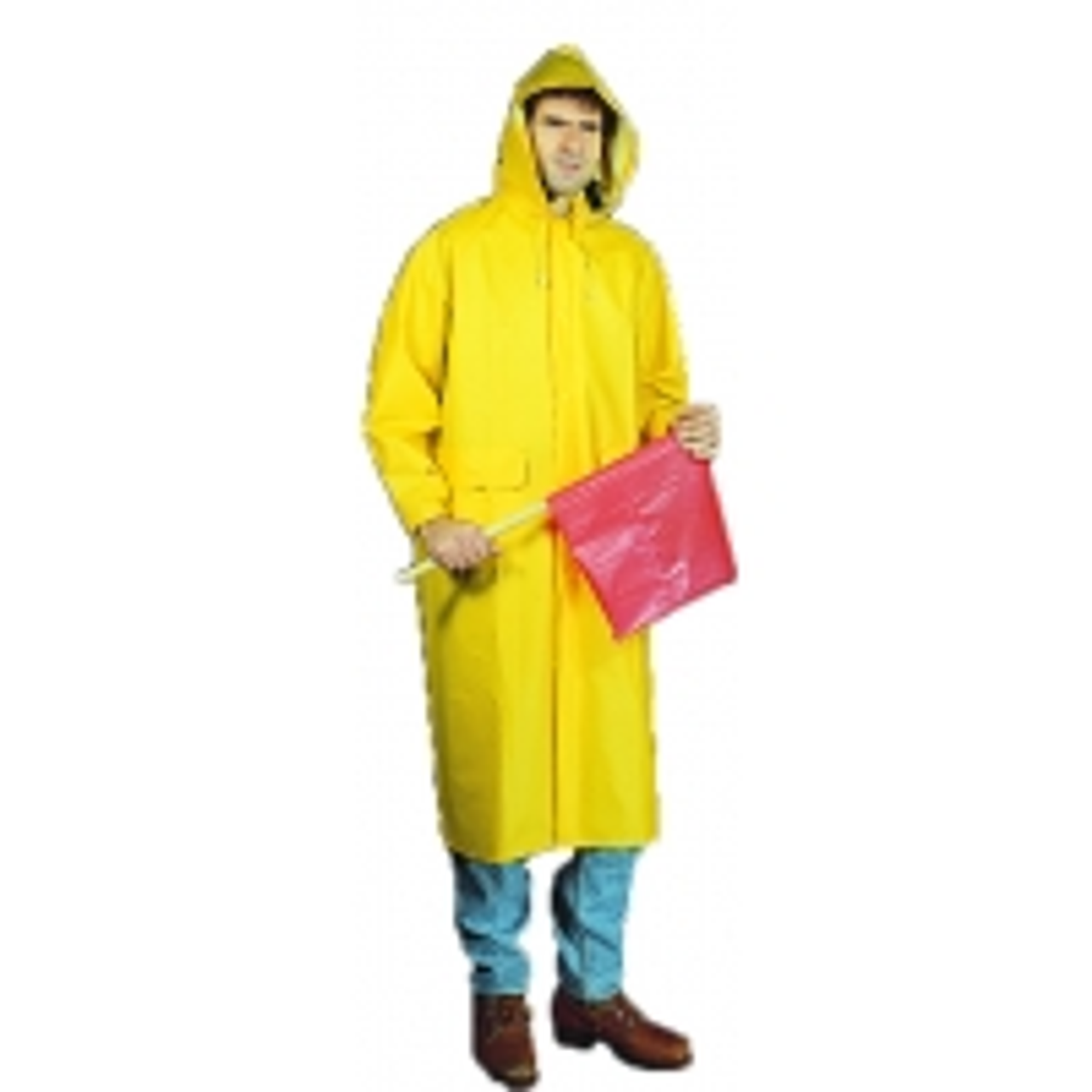 PVC/Polyester Raincoat with Detachable H - M14506-0-3