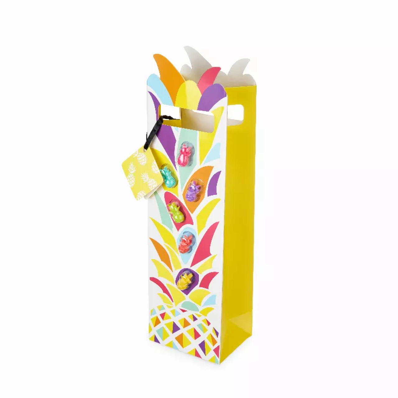 Multicolor Pineapple Bag With Wine Markers