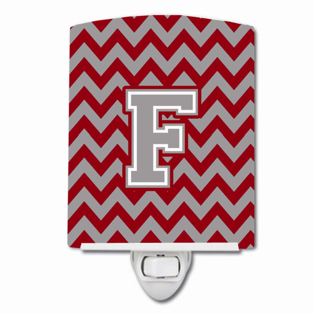 Letter Chevron Ceramic Night Light - CJ1043-FCNL