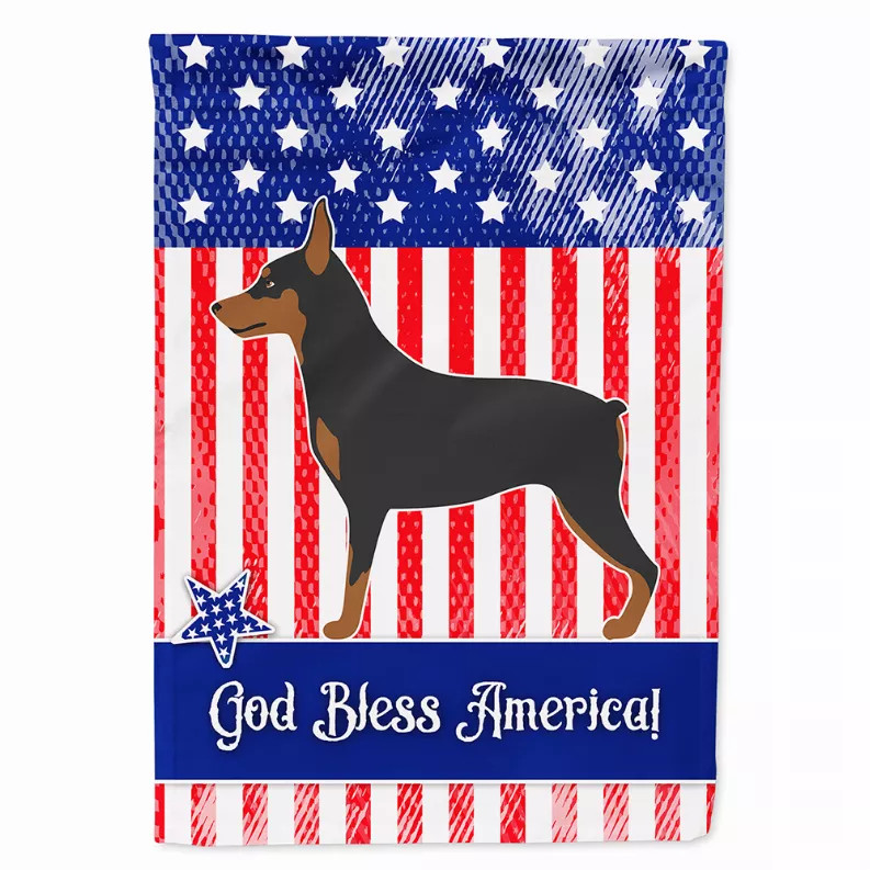 Dog Print American Flag Garden Size - S000213B001695P097124V000