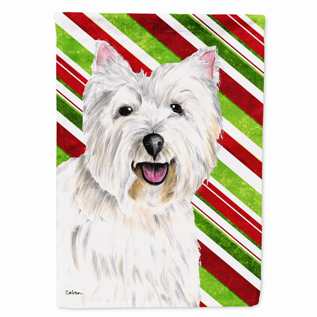 Candy Cane Holiday Christmas Dog Flag Garden Size - S000213B001695P120600V000