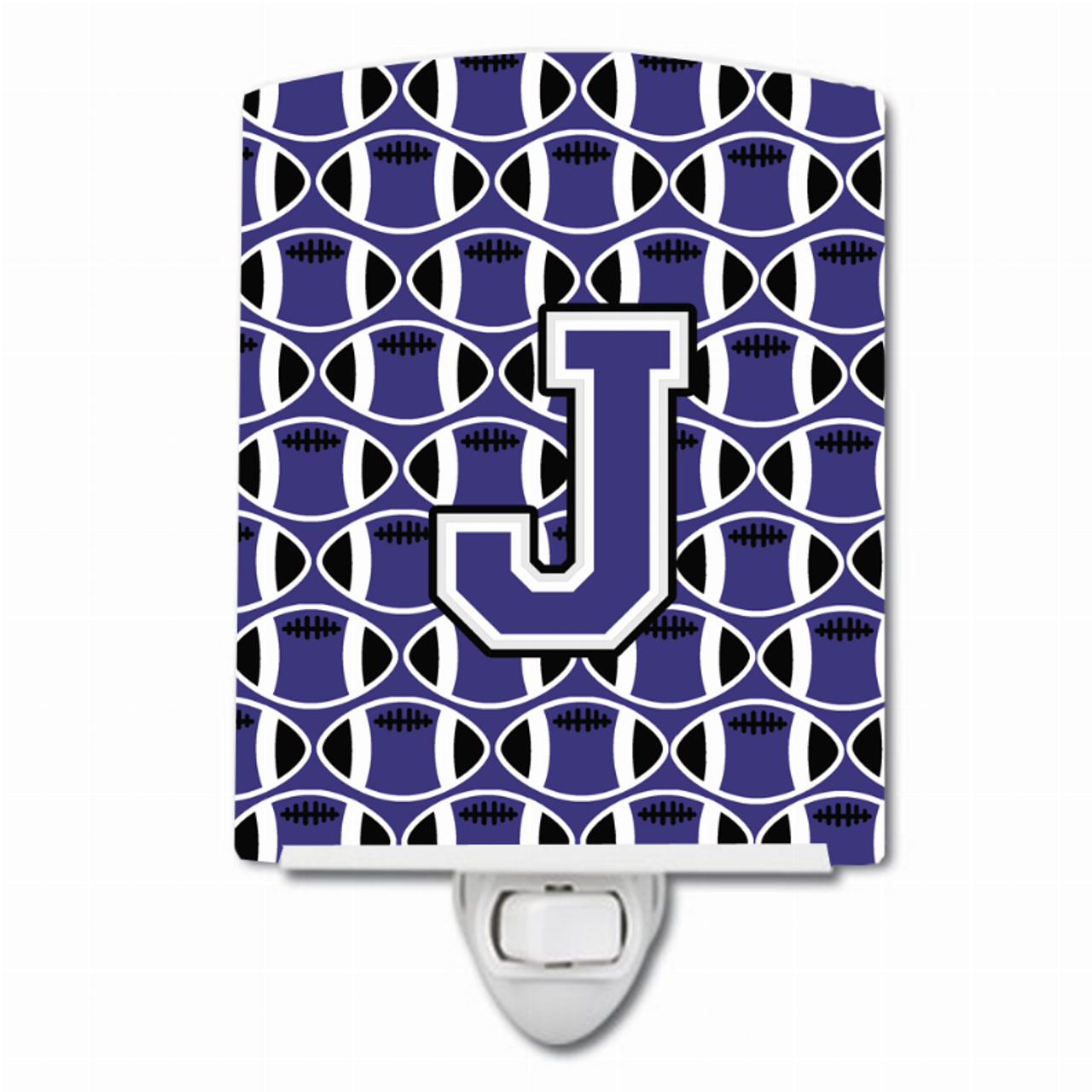 Letter Football Ceramic Night Light - CJ1068-JCNL