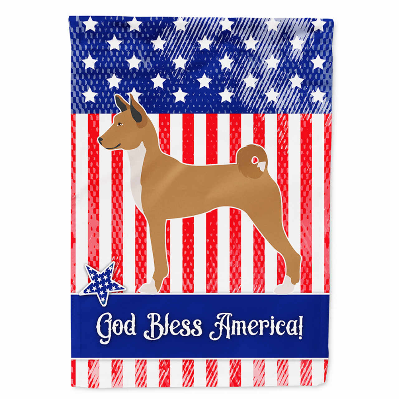 American Flag/Dog Breed TThemed Canvas - BB8414CHF