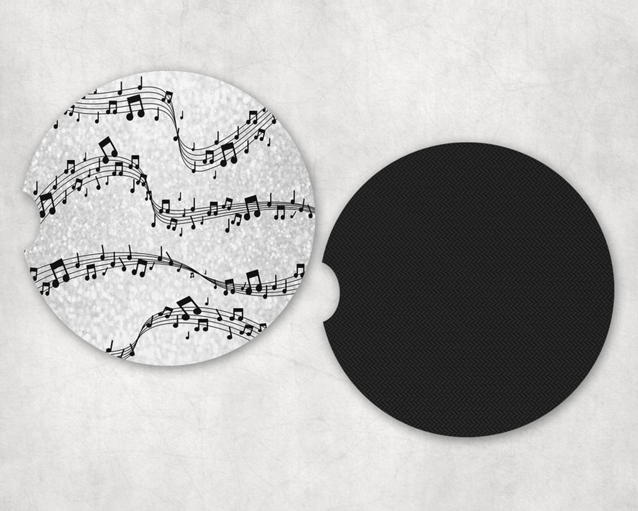 Music Notes|Car Coaster Set