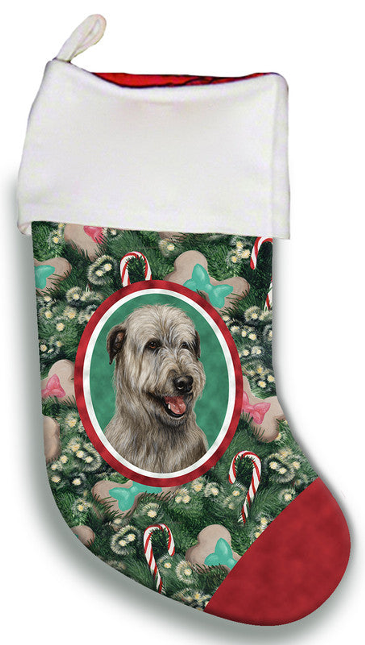 Irish Wolfhound Grey - Best of Breed Christmas Stocking