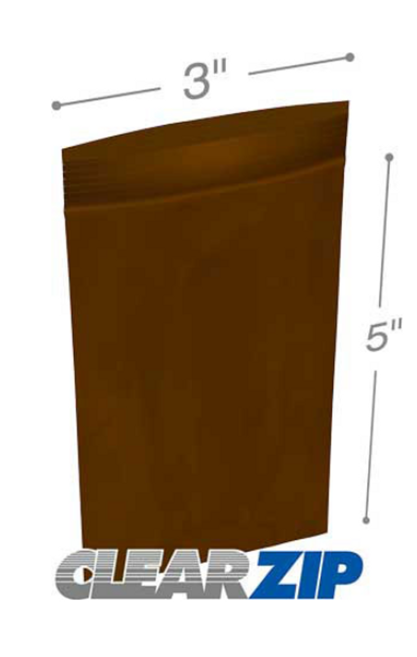 AmberClearzip Lock Top Zip Bags