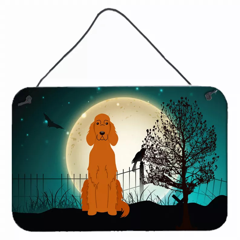 Halloween Scary Design with Dog Wall or Door Hanging Prints - S000213B001695P070153V000
