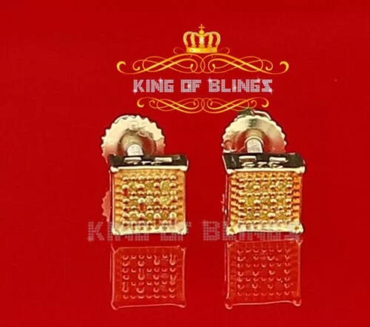 10K Yellow Gold Finish With Real Yellow Diamonds CT Silver Stud Earrings 10K Yellow Gold Finish With Real Yellow Diamonds CT Silver Stud Earrings