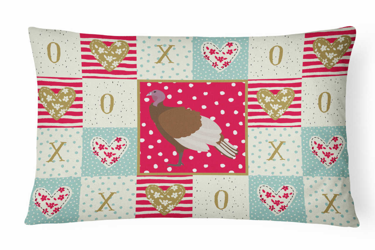 Bird Art Love Fabric Decorative Pillow - CK5409PW1216