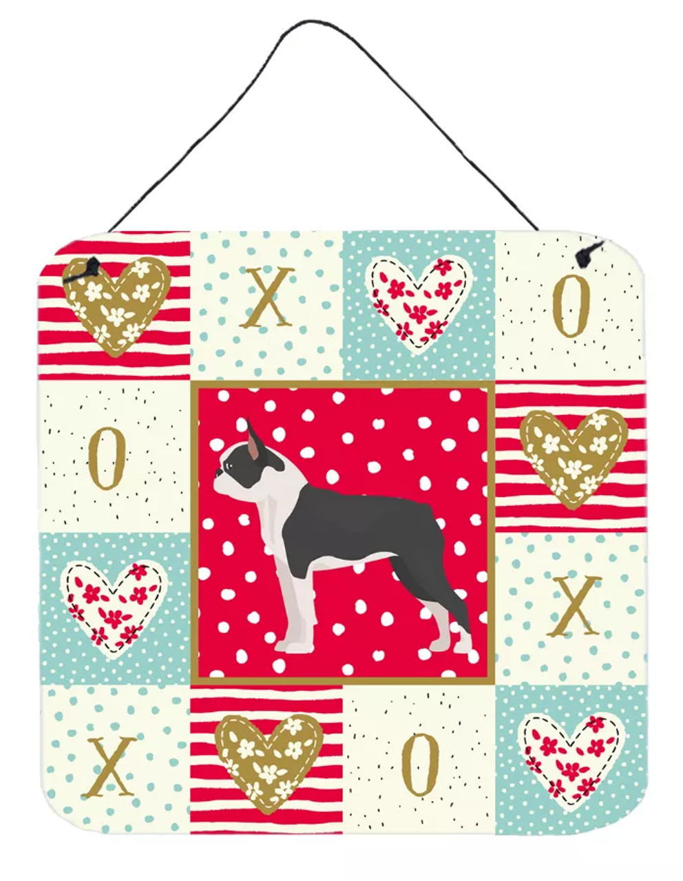 Boston Terrier Love Wall or Door Hanging Prints