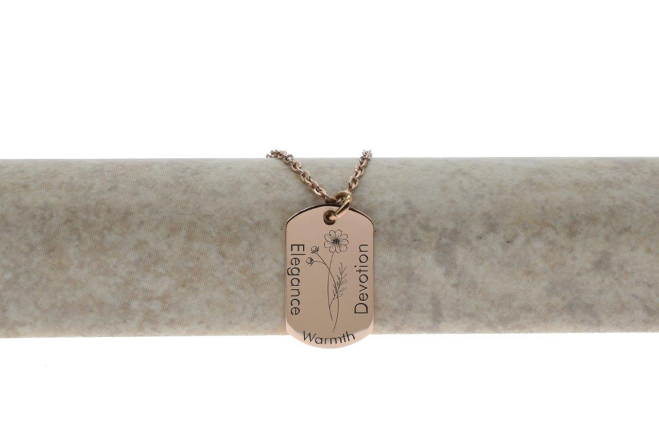 Birth Month Flower Necklace By Pink Box - PinkBox-6-000331