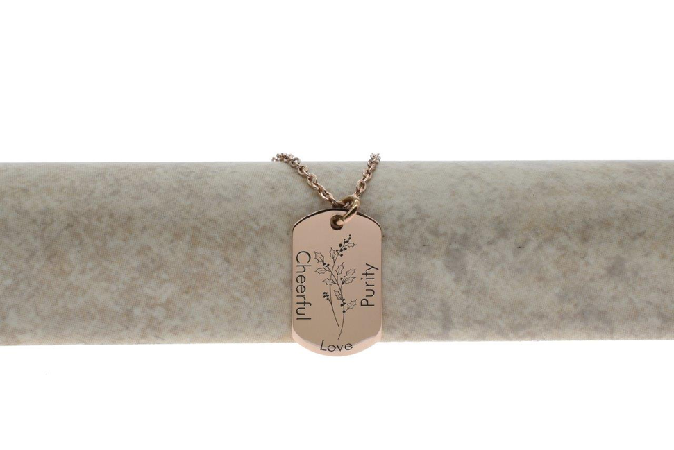 Birth Month Flower Necklace By Pink Box - PinkBox-6-000339