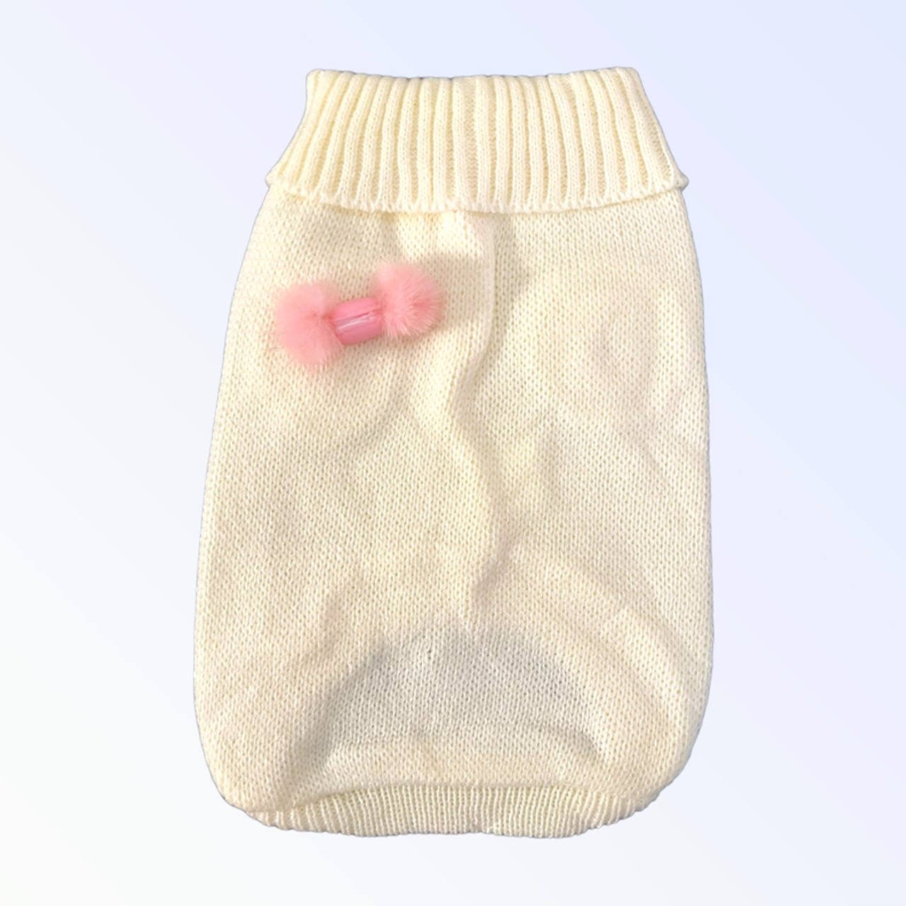 Knit Macaroon PomPom Dog Sweater - S002142B002493P000873V003