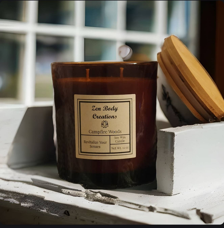 Cozy Amber Jar Soy Candle