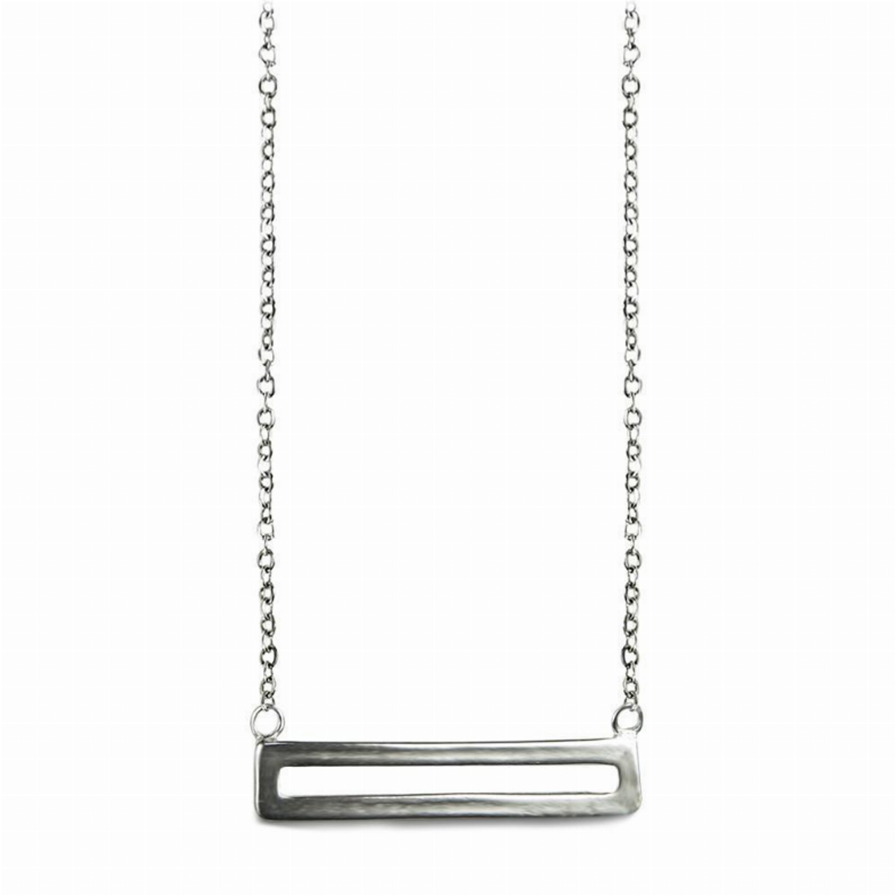 Sterling Silver Parallel Necklace