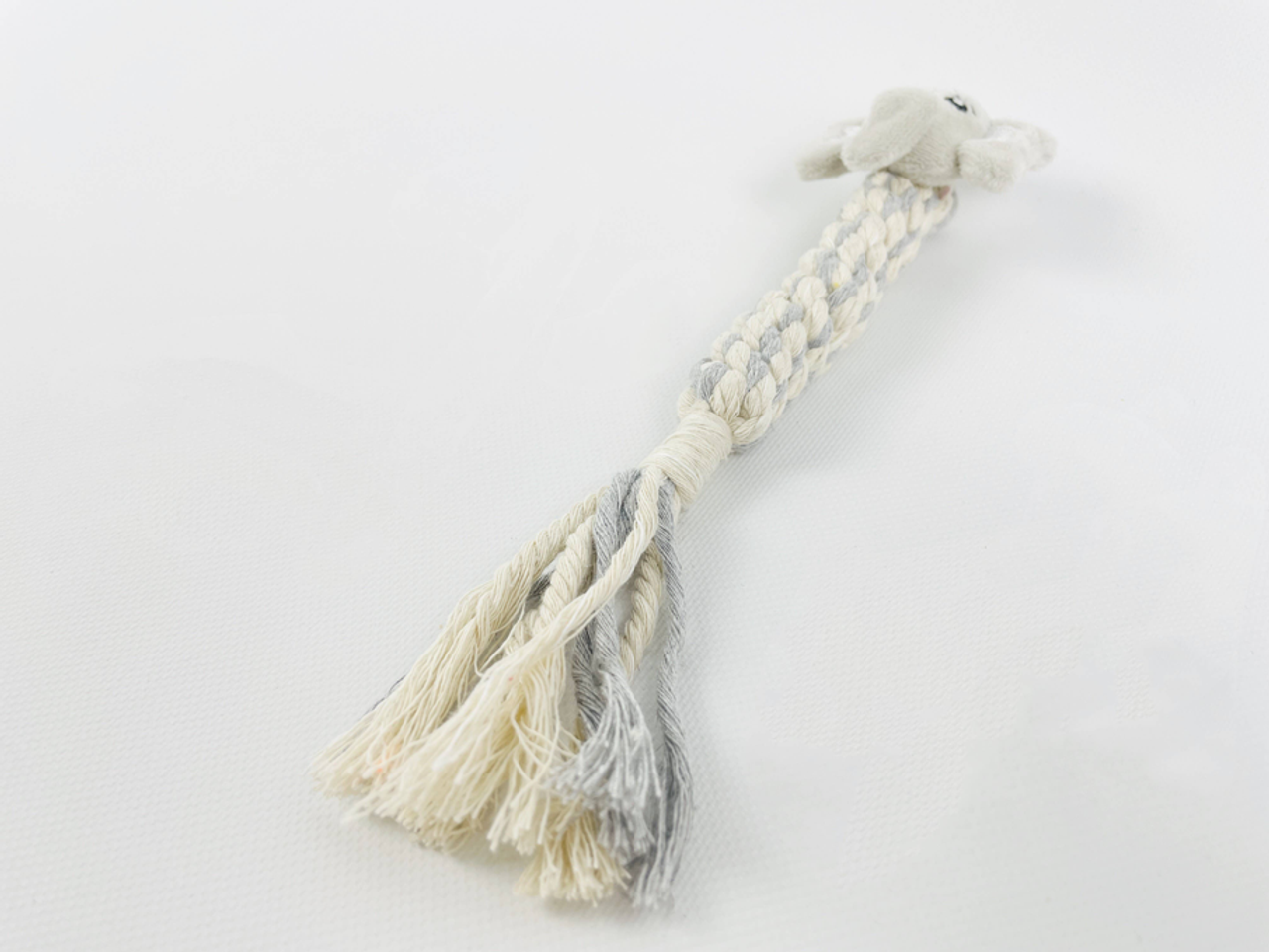 Eco-Ele Dog Handmade Rope Toy, Plush, Squeaky and Tug of War - S002478B002784P000017V004
