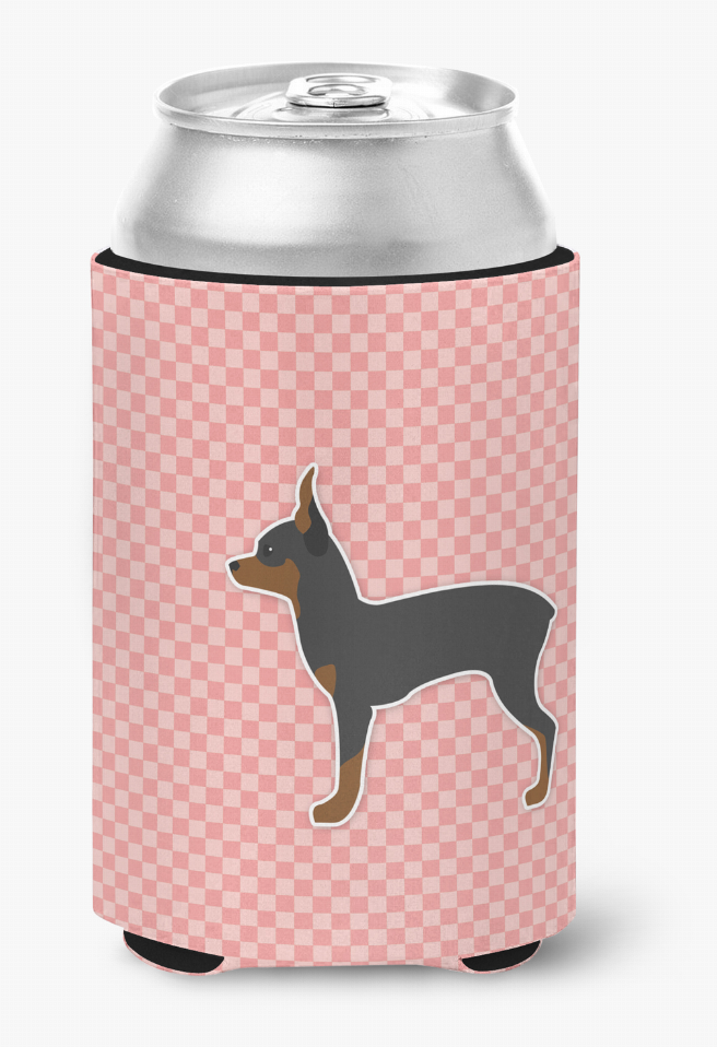 Dog Profile Checkerboard Can or Bottle Hugger - S000213B001695P072913V000