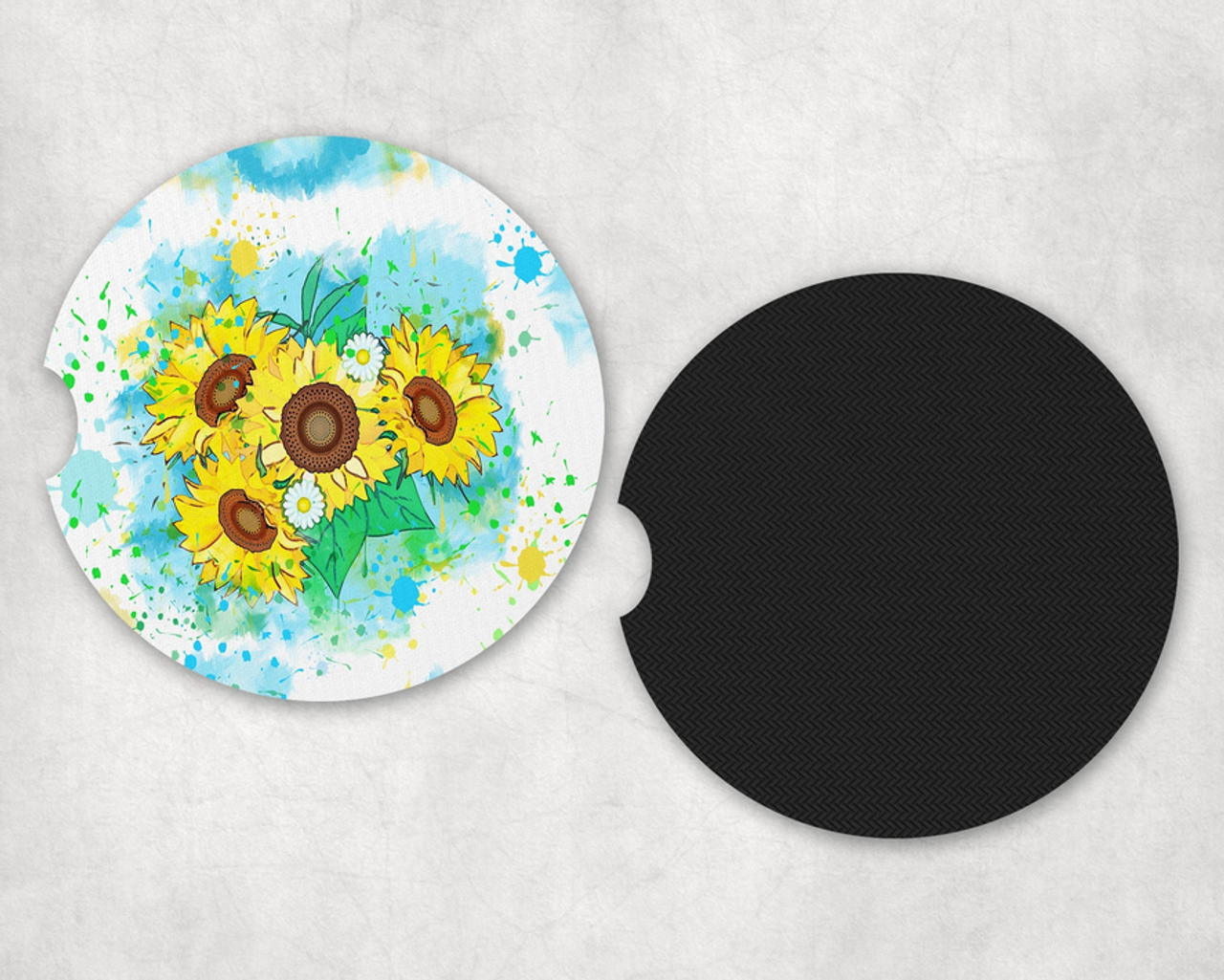 Sunflower|Car Coaster Set