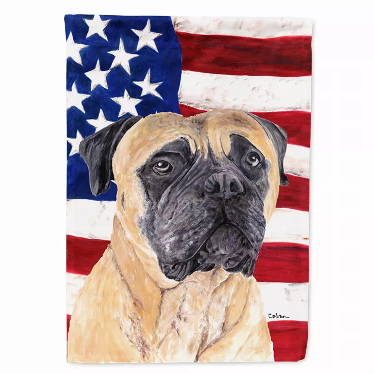 USA American Flag with Dog Flag Garden Size - S000213B001695P118751V000