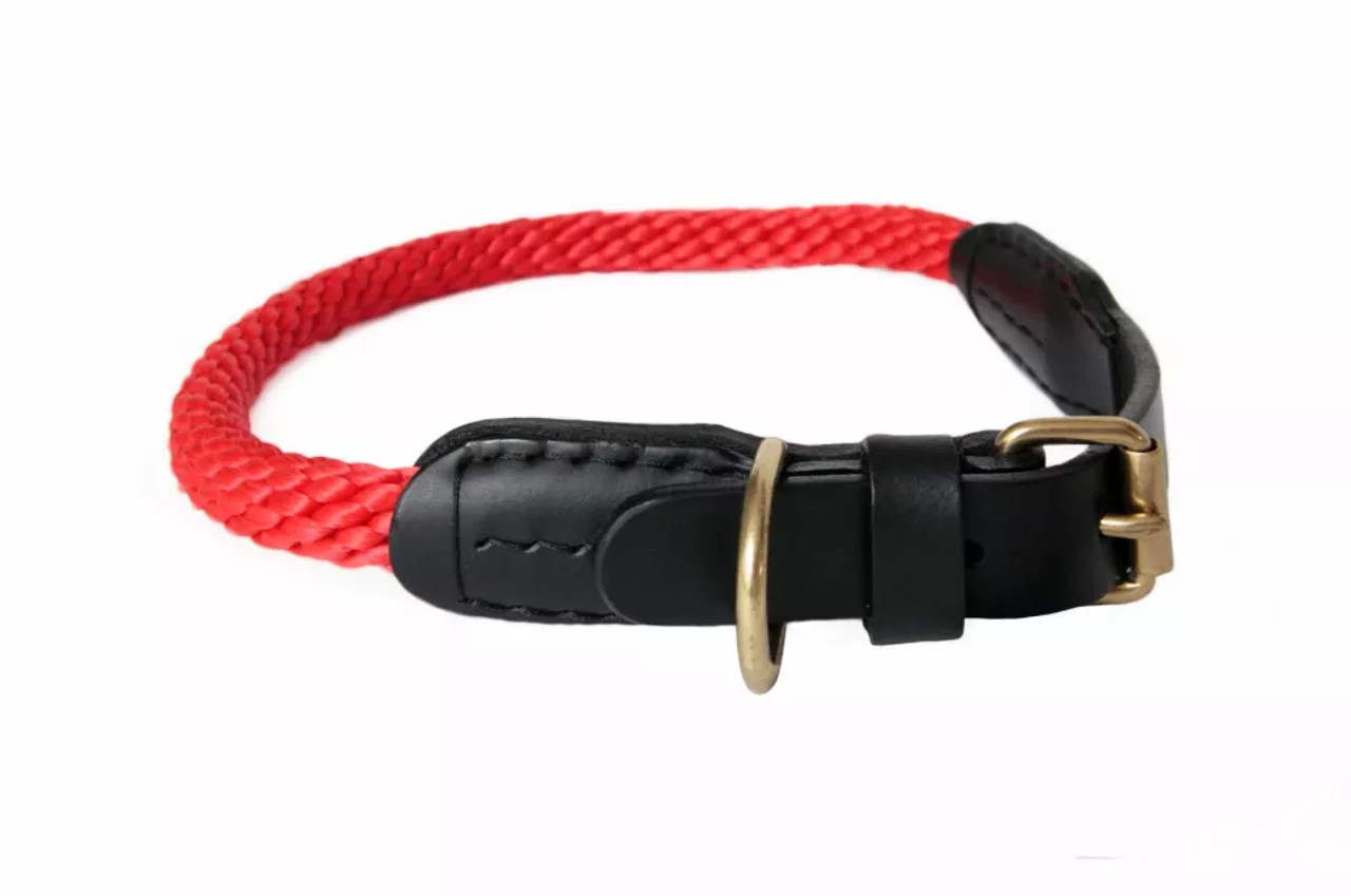 Alvalley Rope and Leather Collar with Buckle - S001009B001760P000031V017 Alvalley Rope and Leather Collar with Buckle - S001009B001760P000031V017