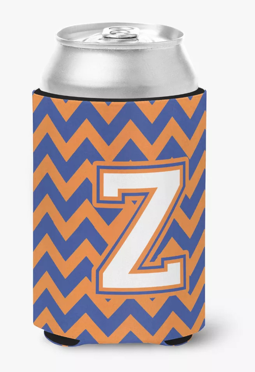 Monogram Letter Chevron Can or Bottle Hugger - CJ1060-ZCC