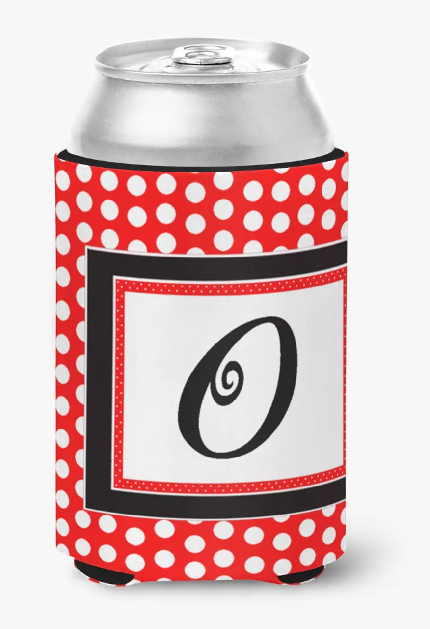 Monogram Letter Can or Bottle Hugger - CJ1012-OCC