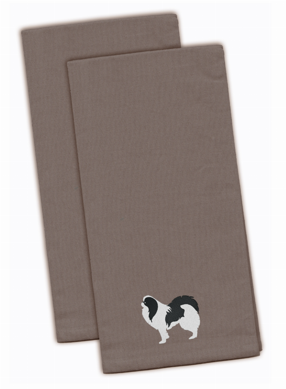 Dog Design Embroidered Kitchen Towel Set of 2 - BB3437GYTWE
