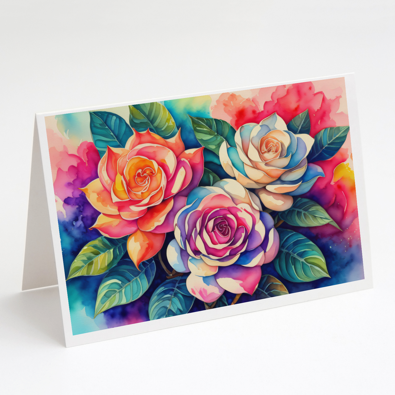 Gardenias in Color Greeting Cards Pack of 8