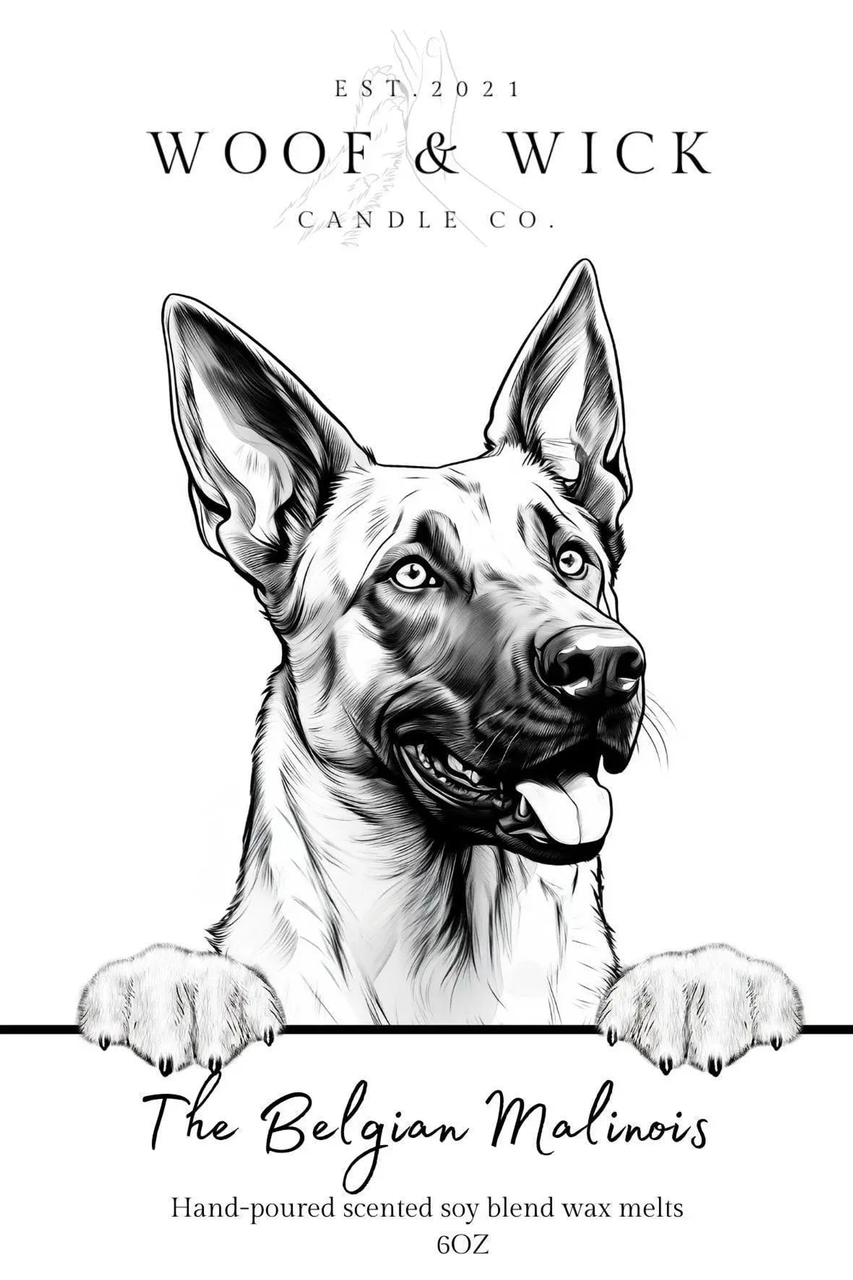The Belgian Malinois - Dog Breed Soy Wax Melts for Wax Warmers
