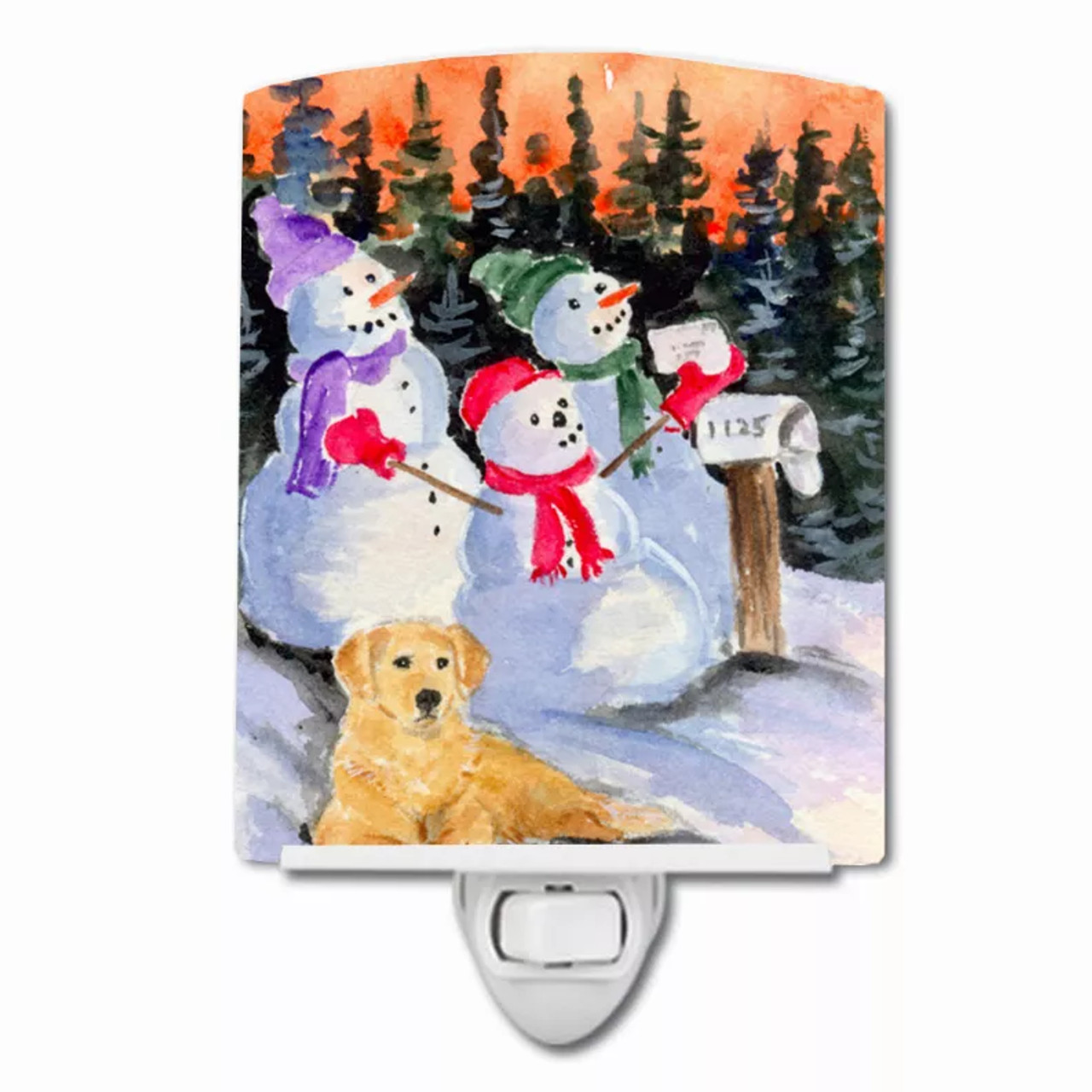 Christmas Dog Ceramic Night Light - S000213B001695P104209V000