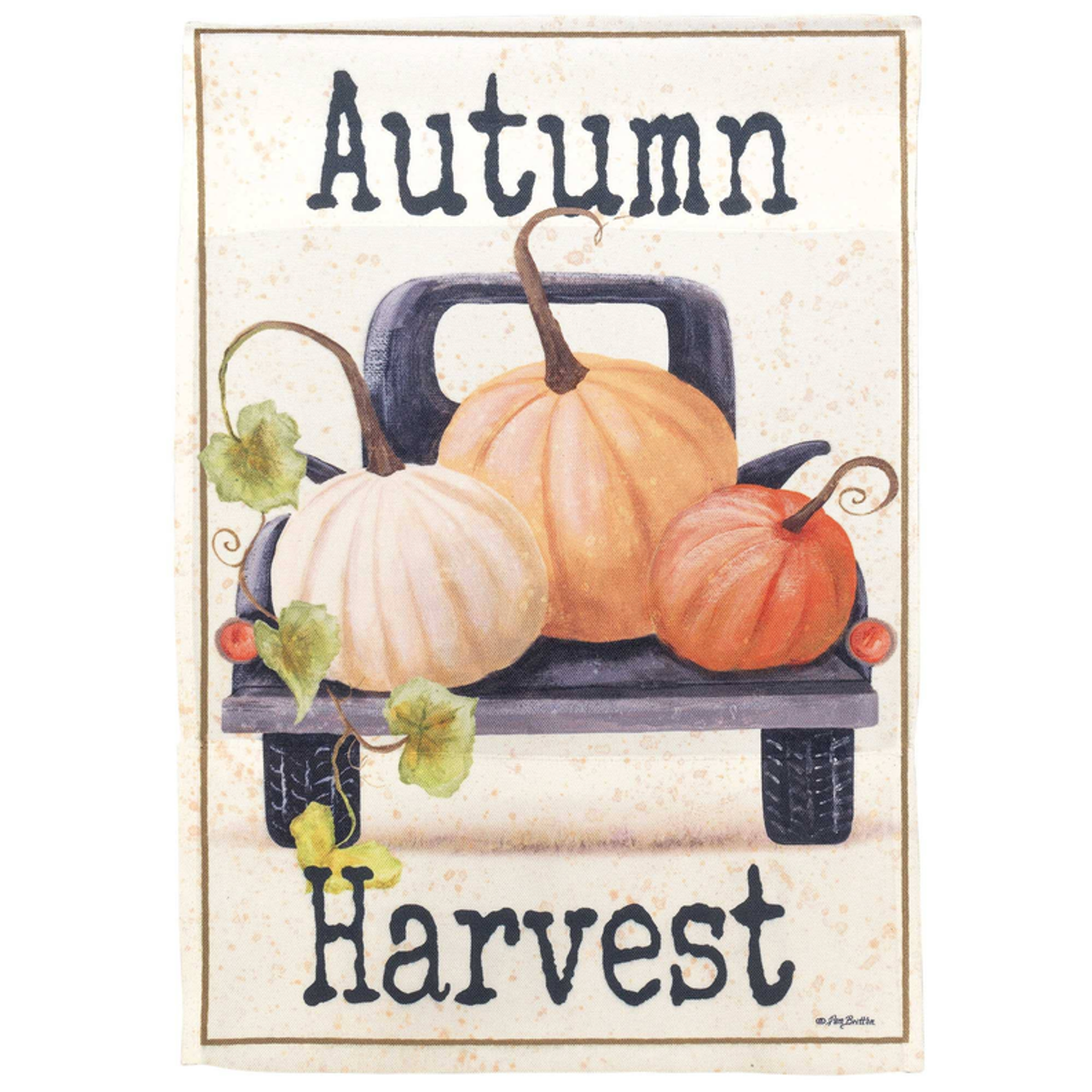 Autumn Harvest Truck Flag Poly Garden