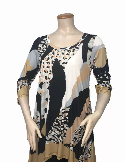 Digital Print Asymmetrical Tunic - S001372B002006P000106V025
