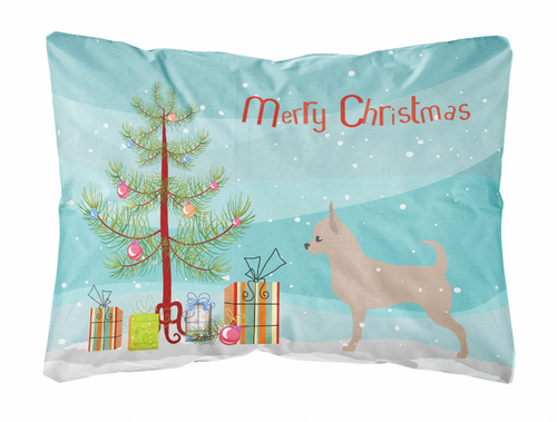 Christmas Tree Dog Art Canvas Fabric Decorative Pillow Style 2 - BB2968PW1216