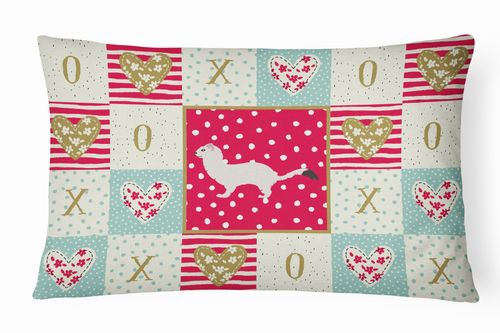 Animal Art Love Fabric Decorative Pillow - CK5299PW1216