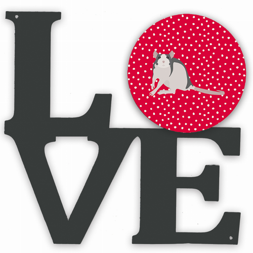 Animal Profile Artwork Metal LOVE Wall Decor - CK5461WALV