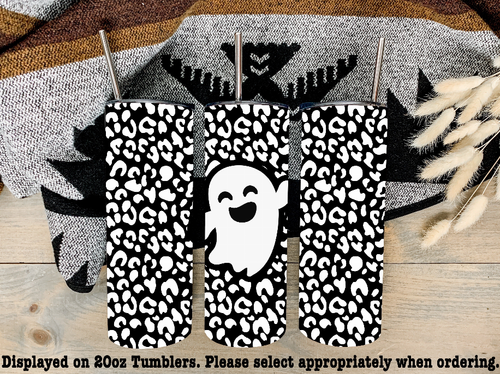 Leopard Ghost Steel Tumbler