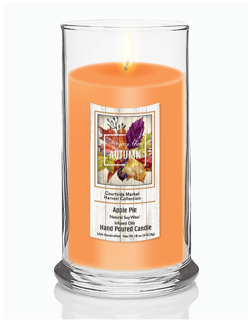 Courtside Market Enjoy Autumn Status Candle Glass
