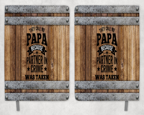 Papa Printed 8 Inch  A-5 Journal