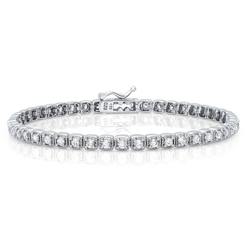 Halo Tennis Bracelet - S002408B002752P000070V003