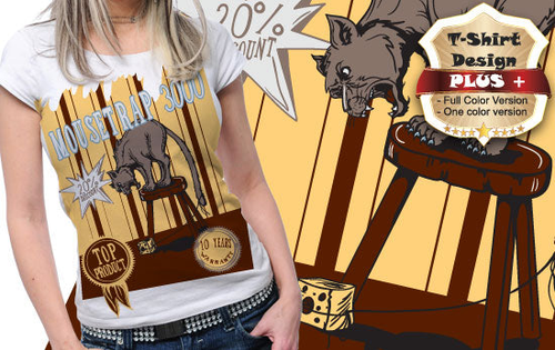 Mousetrap 3000/Cat EPS Premium T-Shirt - 177300031403