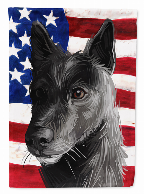 American Flag with Dog Artwork Flag Garden Size - CK6701GF