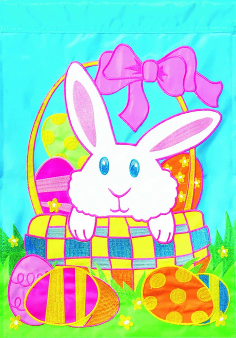 Flag Easter Bunny Front Back