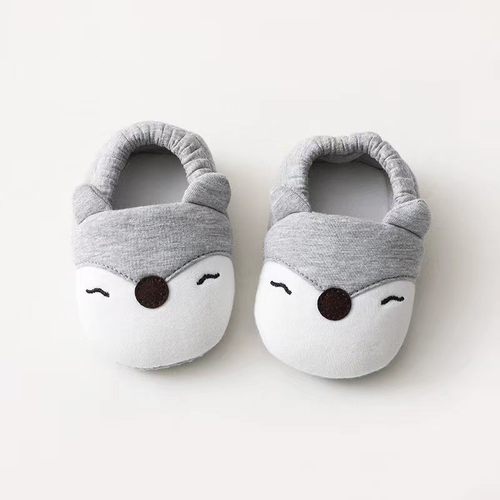 Baby Cartoon Animal Embroidered Graphic Cotton Filling Design Warm Toddle Shoes - JM2205161619-1026