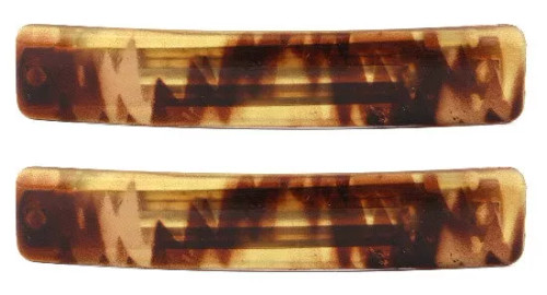Medium Barrette Honey Color Barrette Pair - 1205703