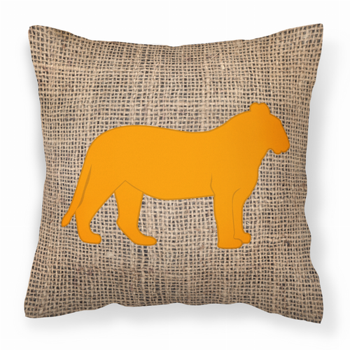 Animals Burlap Fabric Decorative Pillow - BB1010-BL-OR-PW1818