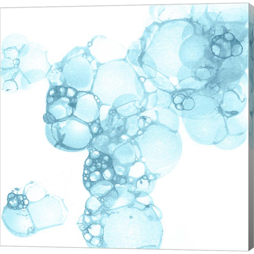 Bubble Square Aqua I by Kelsey Wilson, Canvas Art
