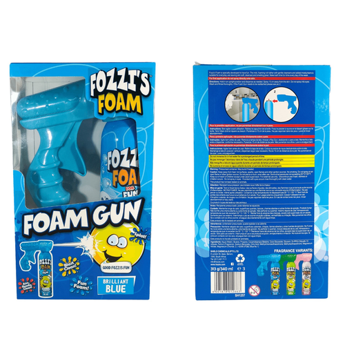 Fozzi's Foam Soap Blasters x 3 (3 x 11oz can and 3 blasters - choose colors)