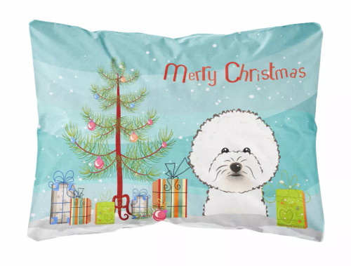 Christmas Tree and Dog Canvas Fabric Decorative Pillow - S000213B001695P058032V000