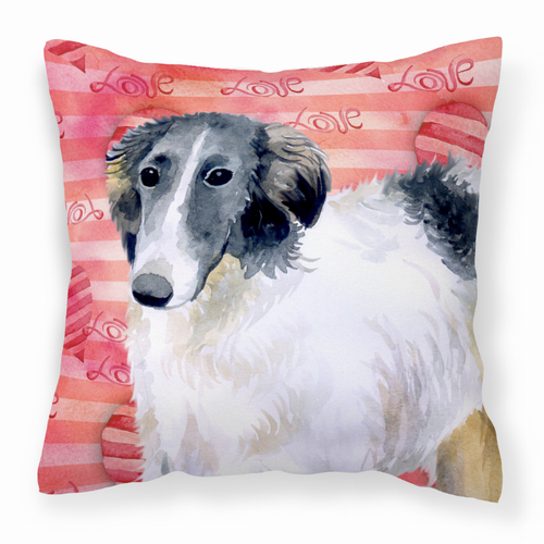 Dog With Love Stripes Fabric Decorative Pillow - S000213B001695P114232V000