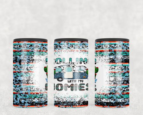 Rolling With My Homies Camping  Steel can hugger - optional speaker